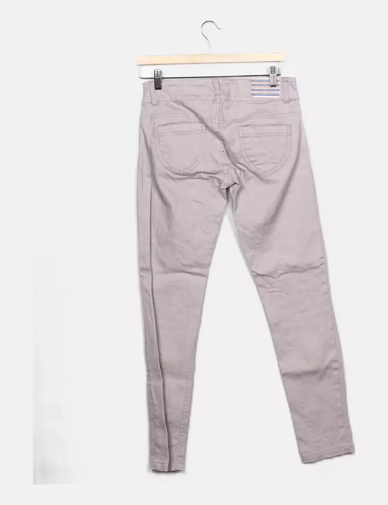 Lefties Pantalón gris elástico