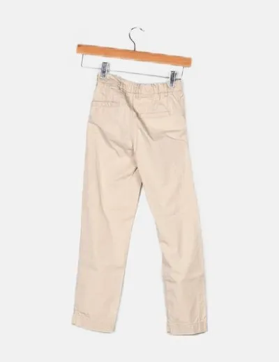 LOGG Pantalón beige básico