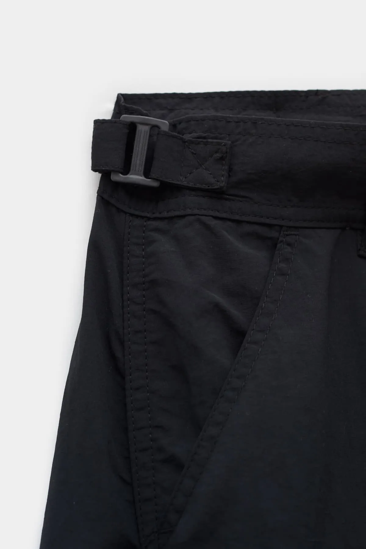 MARTINE ROSE BLACK TWIST SEAM CARGO TROUSER