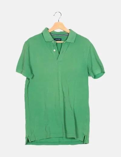 Massimo Dutti Polo verde casual