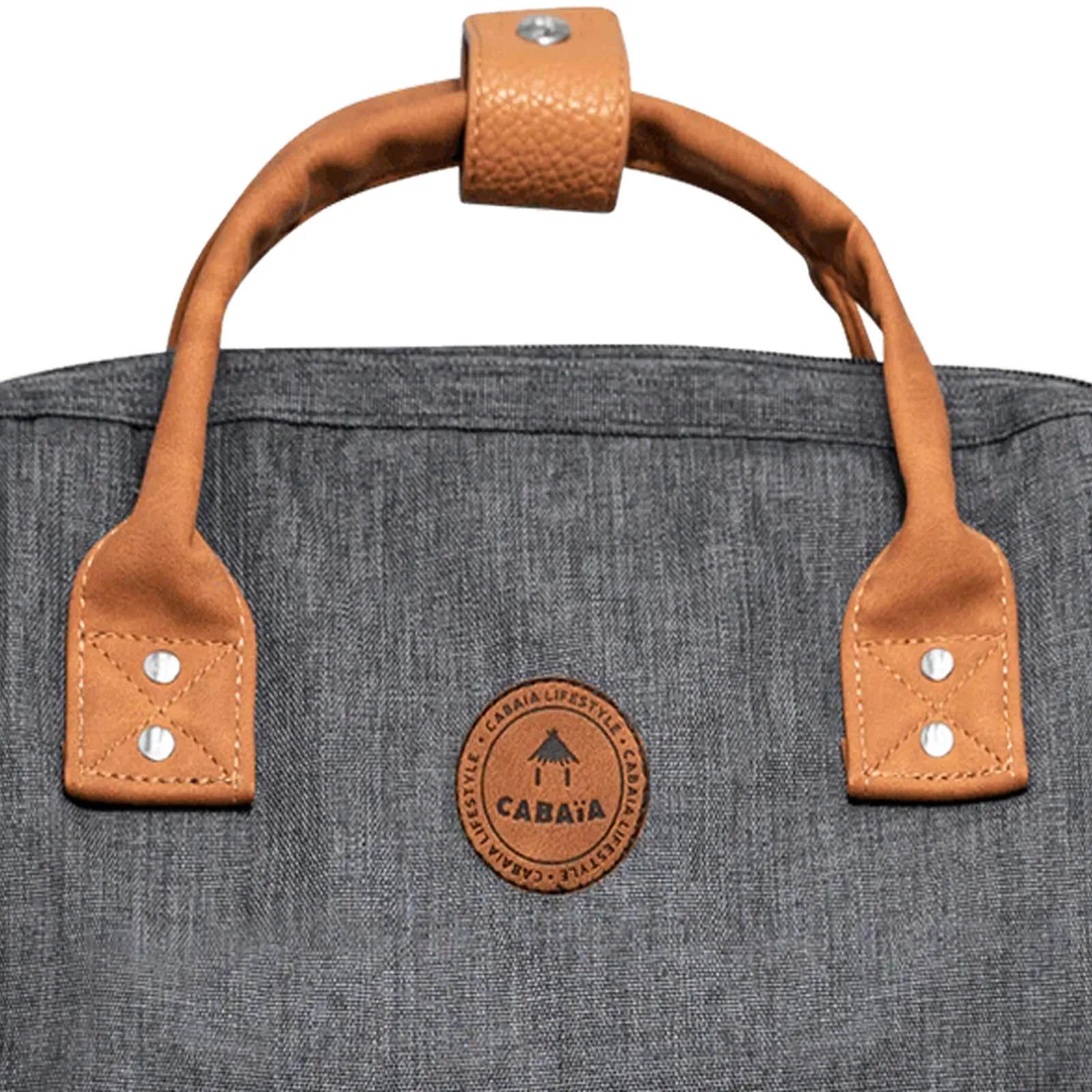 Mochila Cabaia Londres Medium (Gris oscura / marrón)