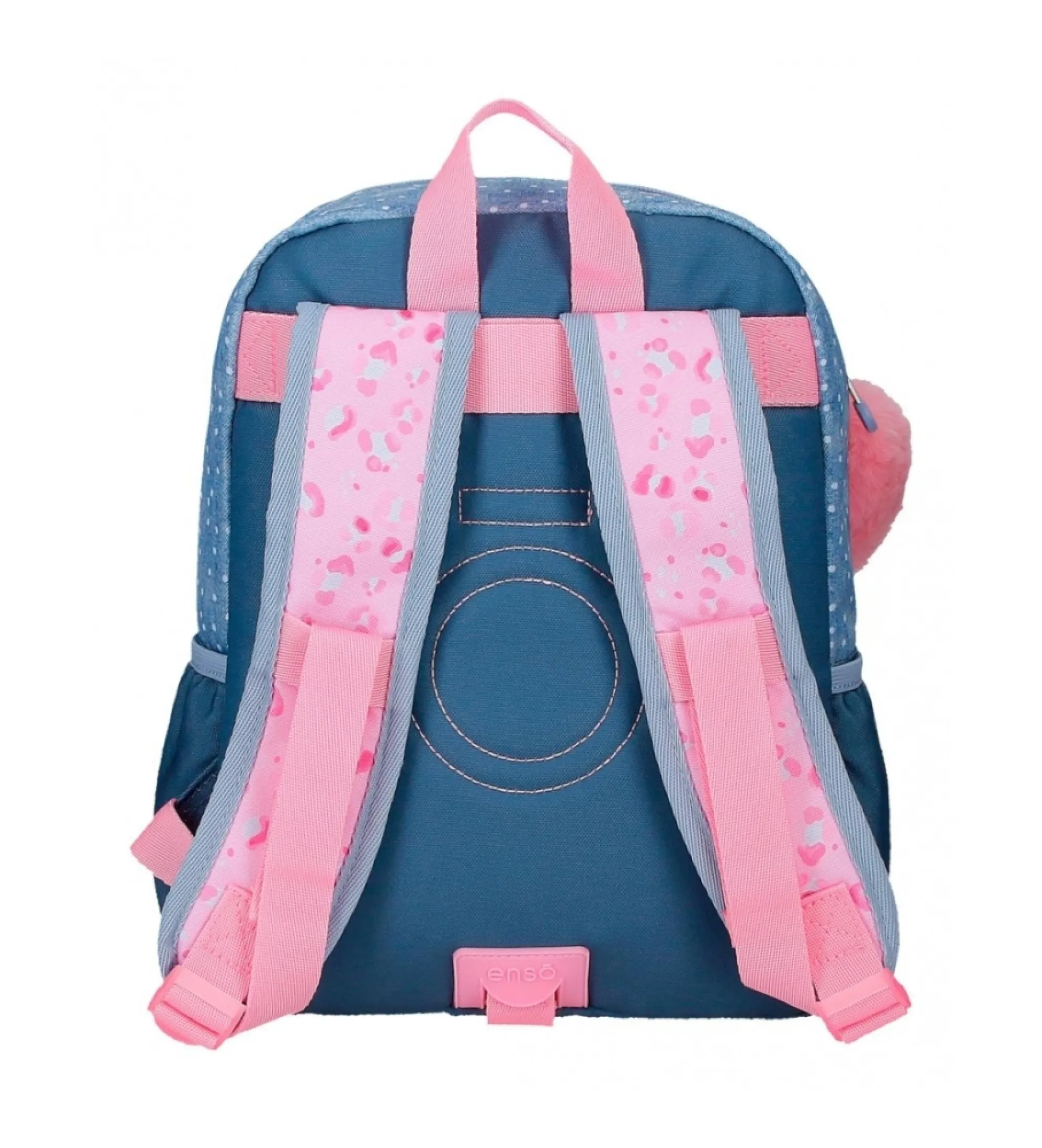 Mochila de paseo Enso Dreamer 32 cm adaptable a carro azul