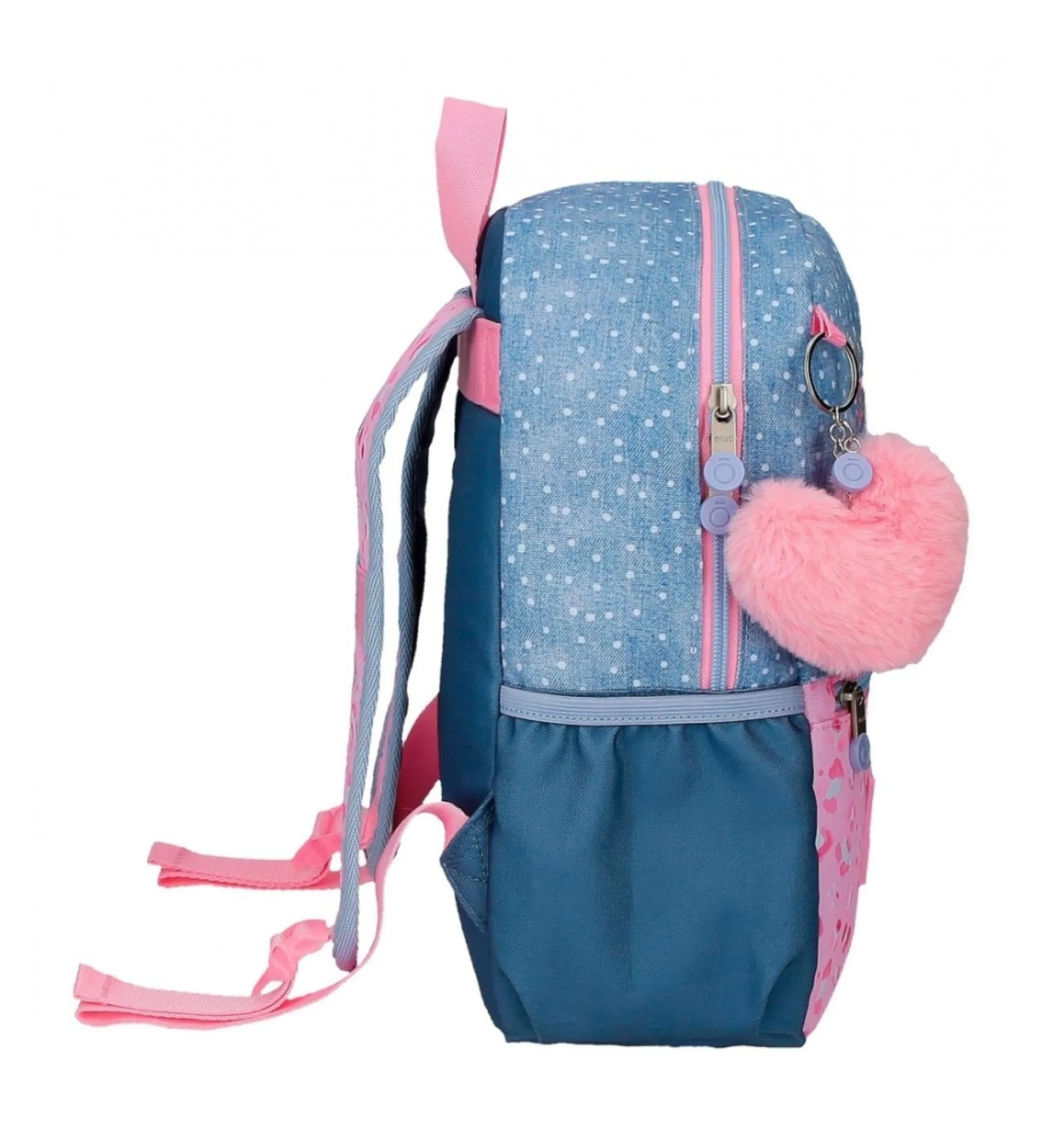 Mochila de paseo Enso Dreamer 32 cm adaptable a carro azul