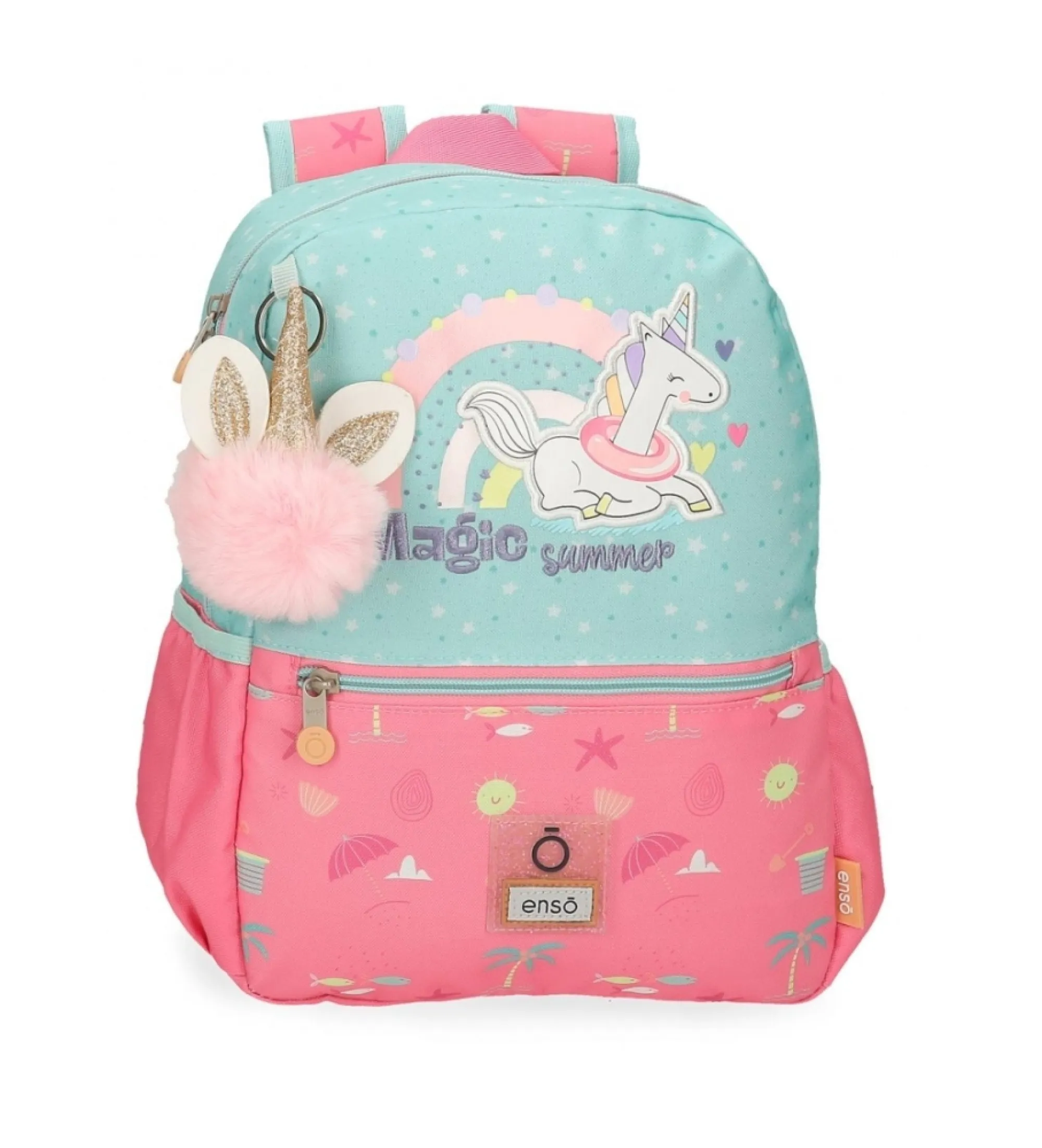 Mochila de paseo Enso Magic summer 32 cm turquesa