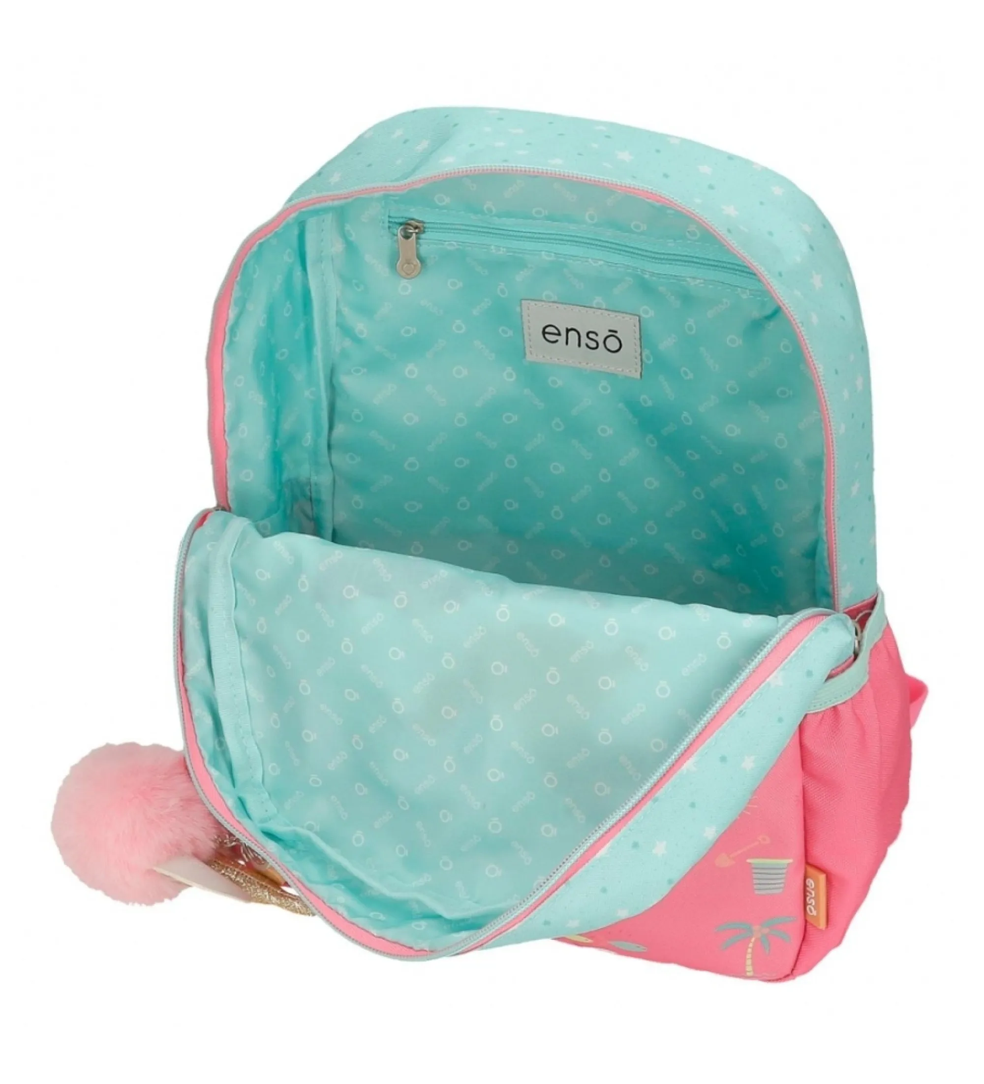 Mochila de paseo Enso Magic summer 32 cm turquesa