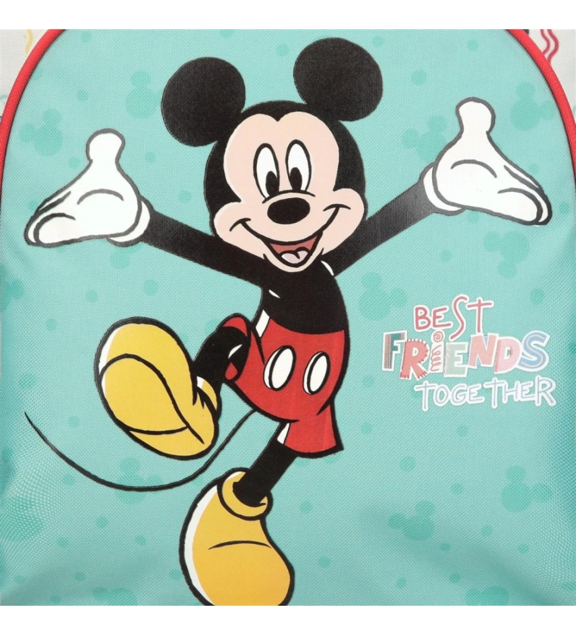 Mochila de paseo Mickey Best friends together con carro multicolor