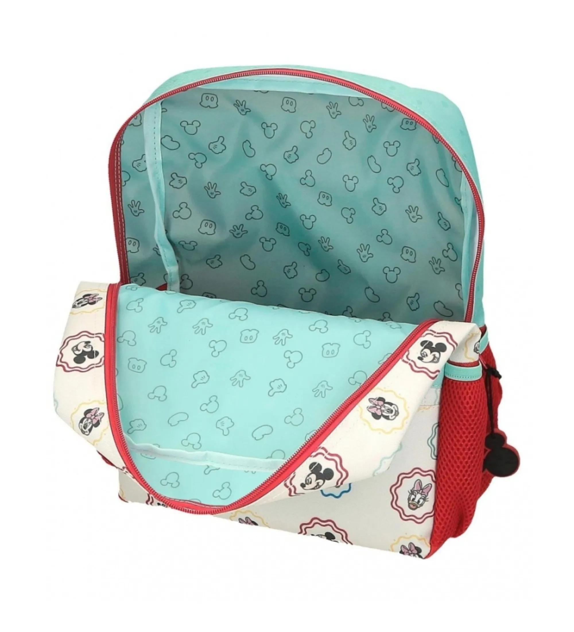 Mochila de paseo Mickey Best friends together con carro multicolor