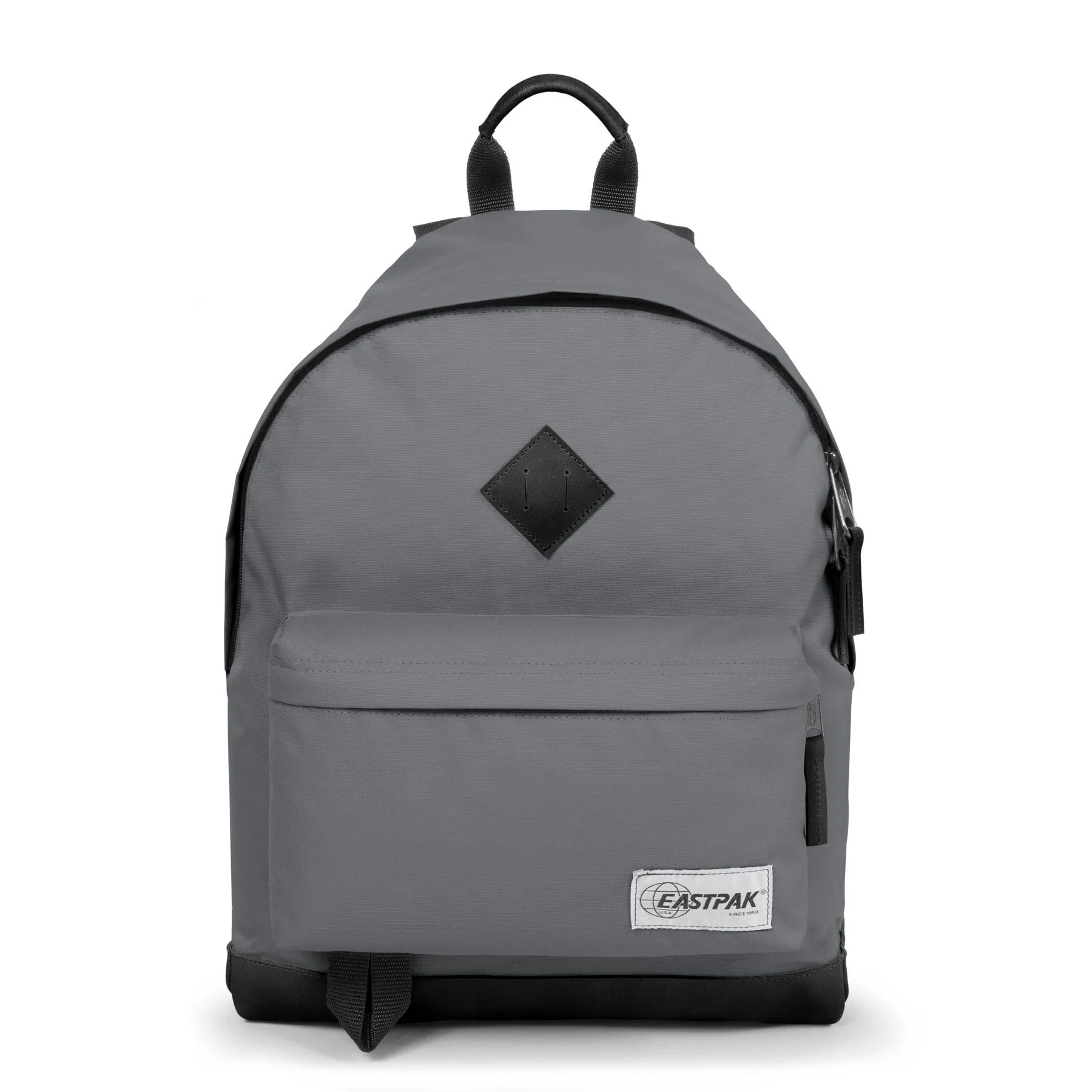 MOCHILA EASTPAK Wyoming Into fondo cuero 24 litros EK81115Q Croquete Gris fondo cuero negro