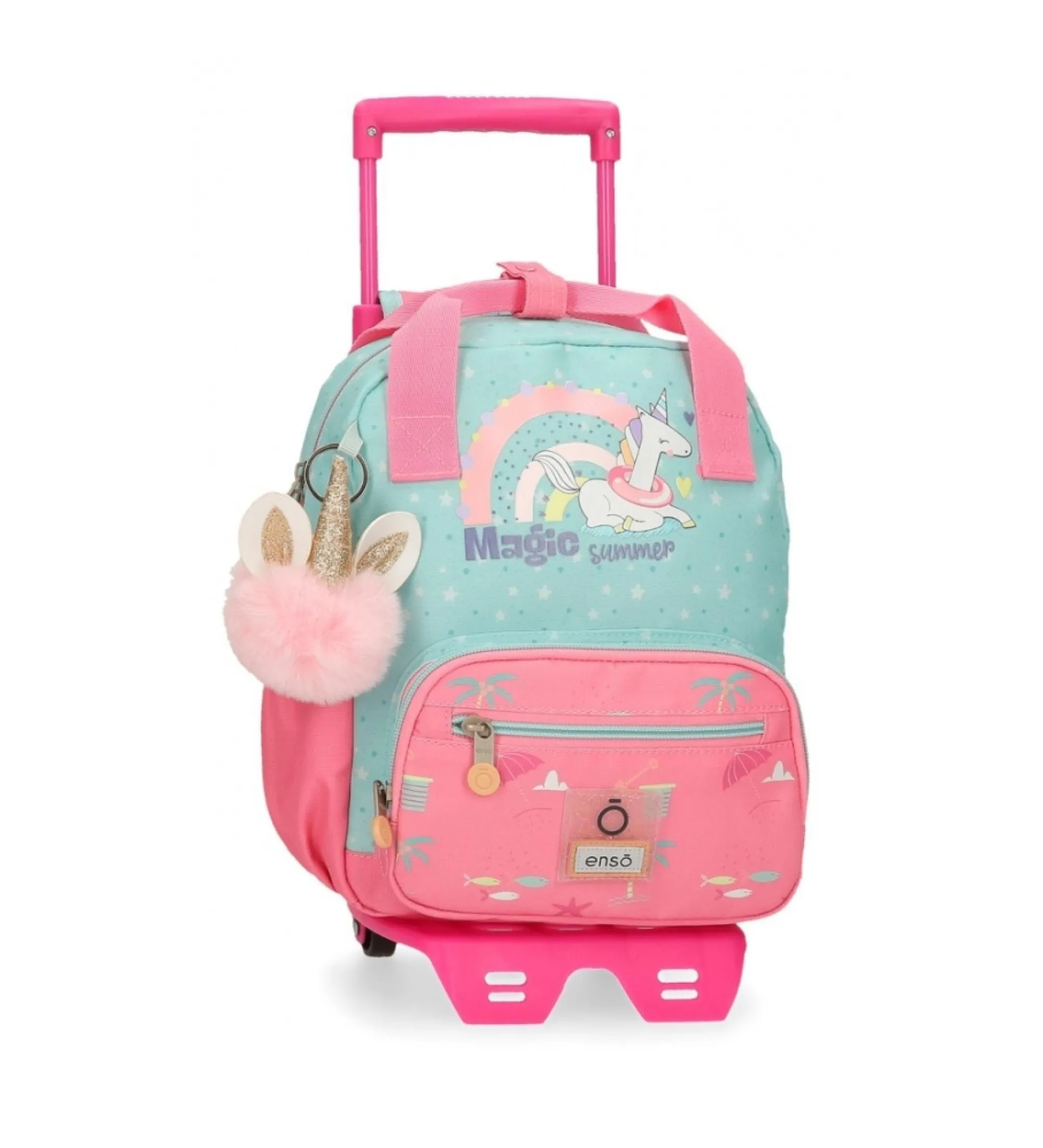 Mochila Enso Magic summer con carro multicolor