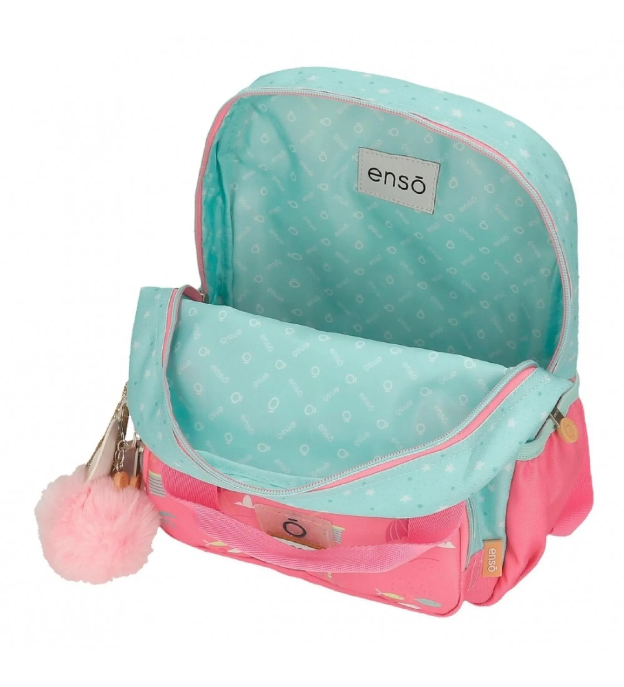 Mochila Enso Magic summer con carro multicolor