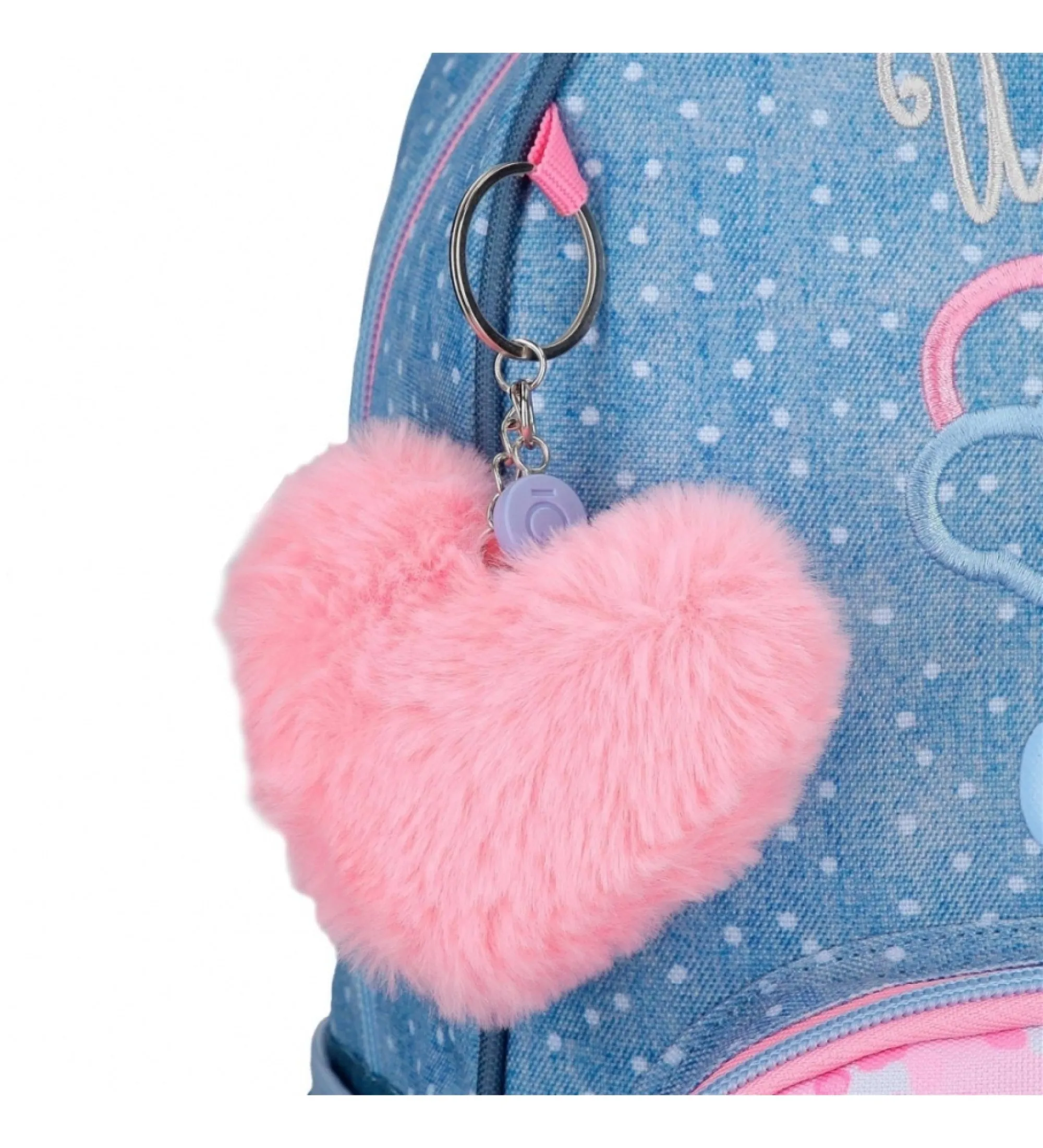 Mochila escolar Dreamer con carro azul