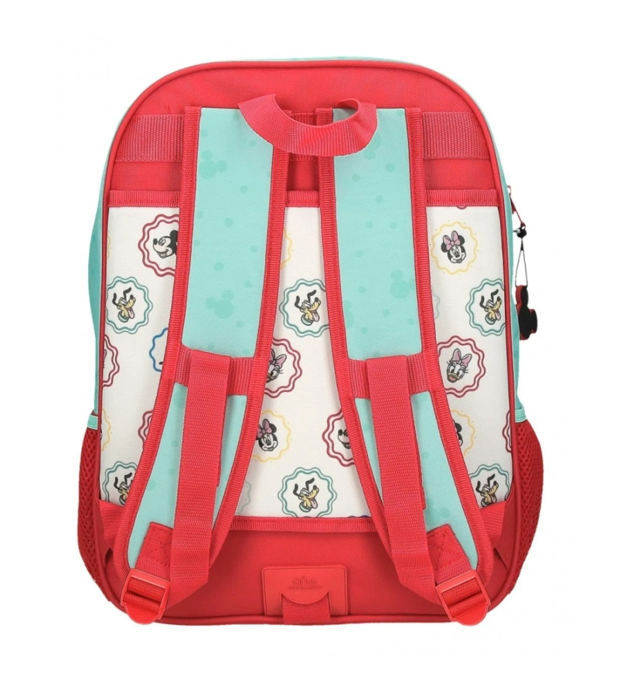 Mochila escolar Mickey Best friends together adaptable a carro multicolor