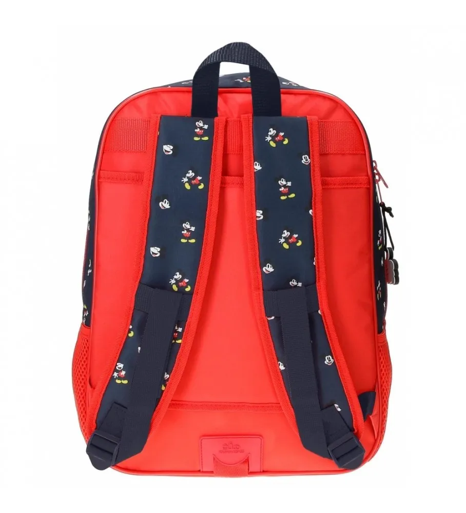 Mochila Escolar Mickey Mouse rojo