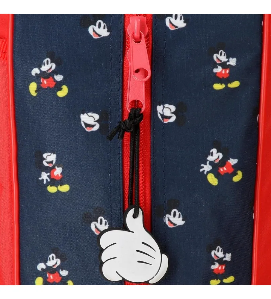 Mochila Escolar Mickey Mouse rojo