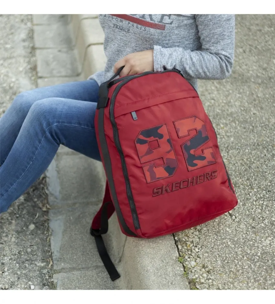 Mochila escolar S988 rojo -31x42,5x16 cm-