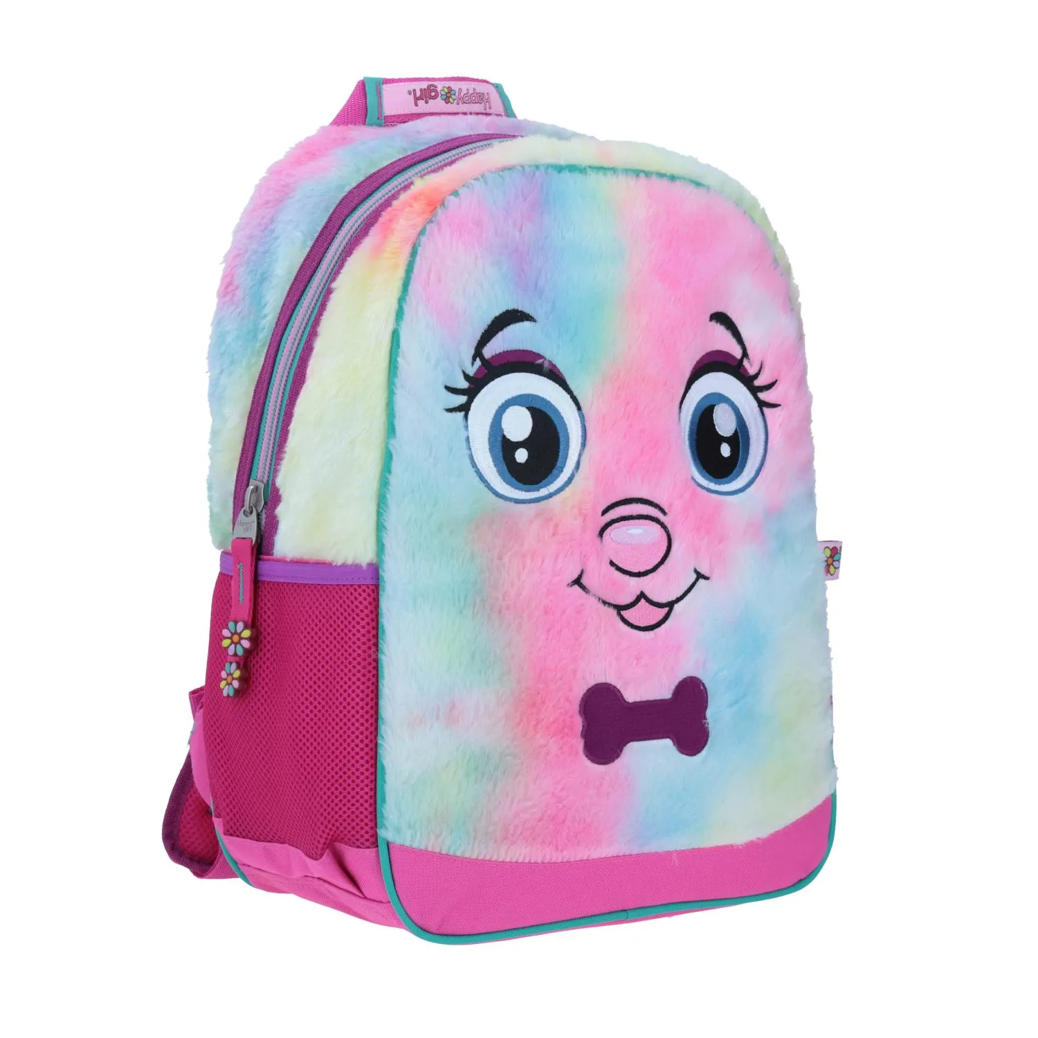 Mochila grande Rosa HAPPY GIRL Porta tablet.