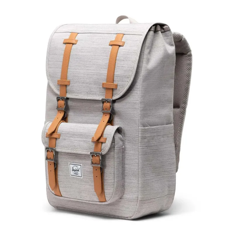 Mochila Herschel: Little America Mid (Light Grey Crosshatch)