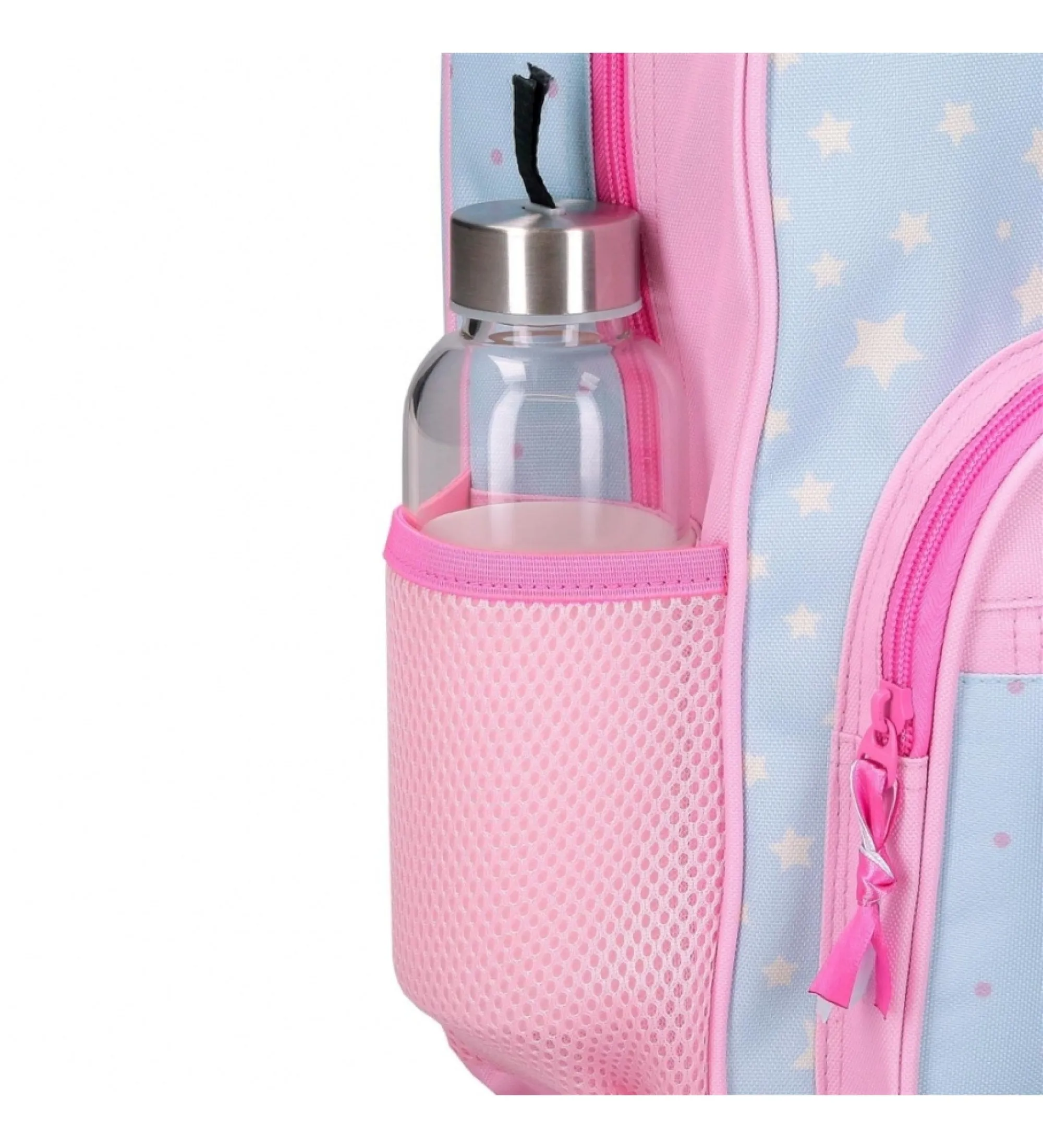 Mochila Roll Road I am a unicorn 38 cm con carro azul