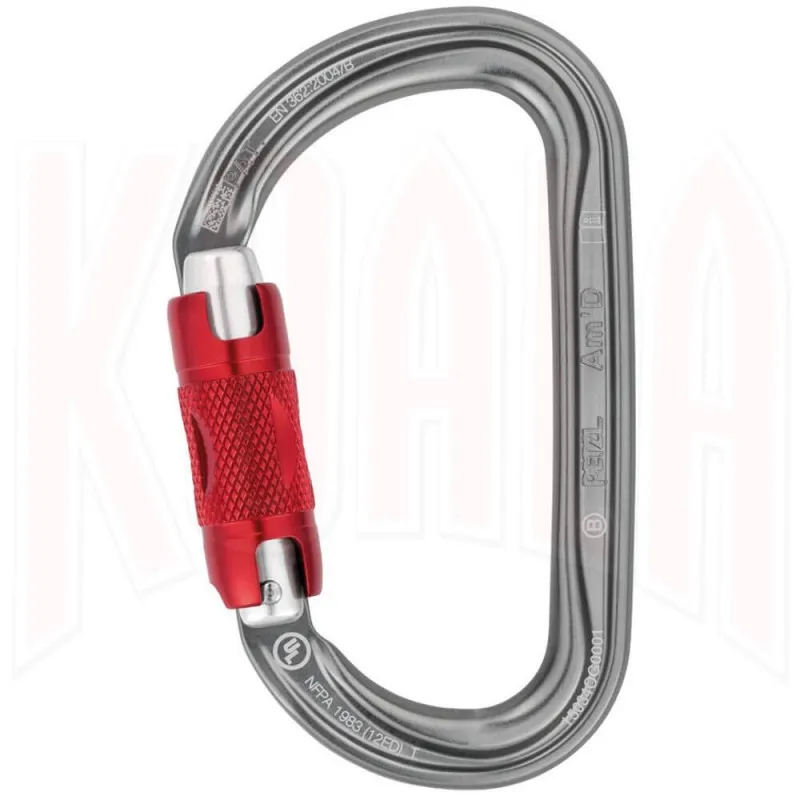 Mosqueton aluminio AM'D Twist-Lock Petzl