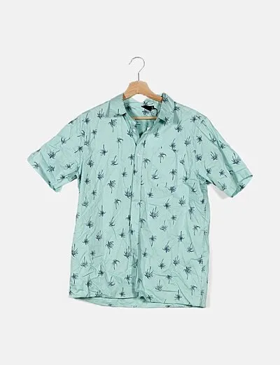 Name it Camisa verde estampada