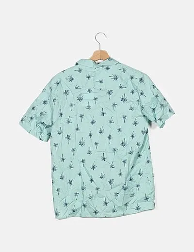 Name it Camisa verde estampada