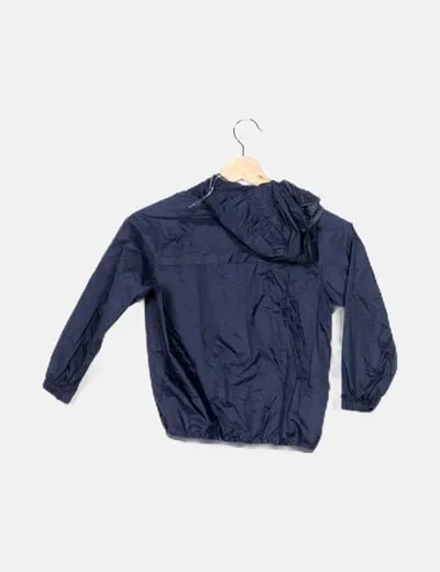 NoName Chaqueta azul marino detalle capucha