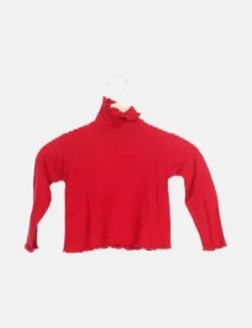 NoName Jersey rojo cuello alto