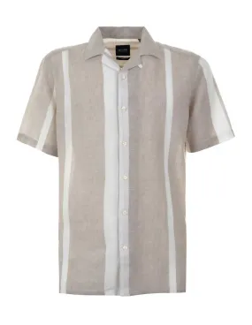 ONLY AND SONS - Camisa beige y blanco onsCaiden SS 22026109 Hombre