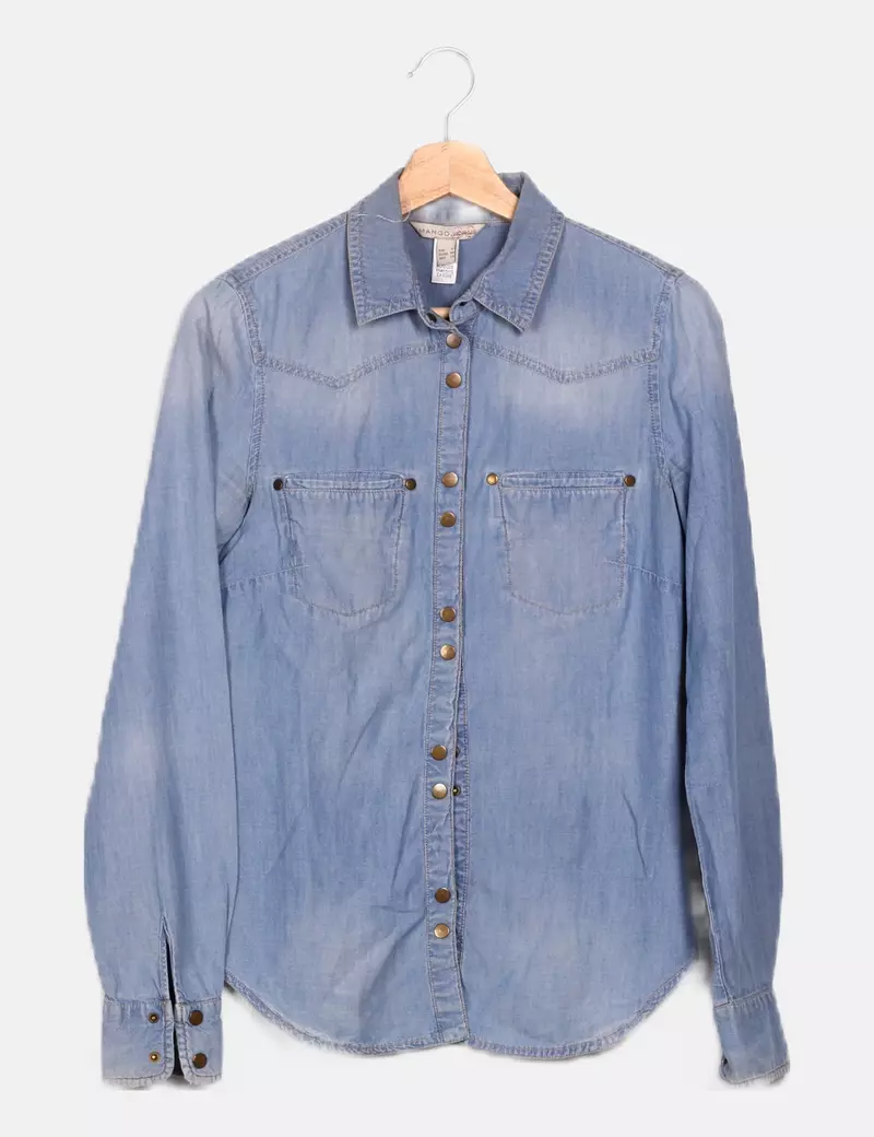 ONLY Camisa azul denim