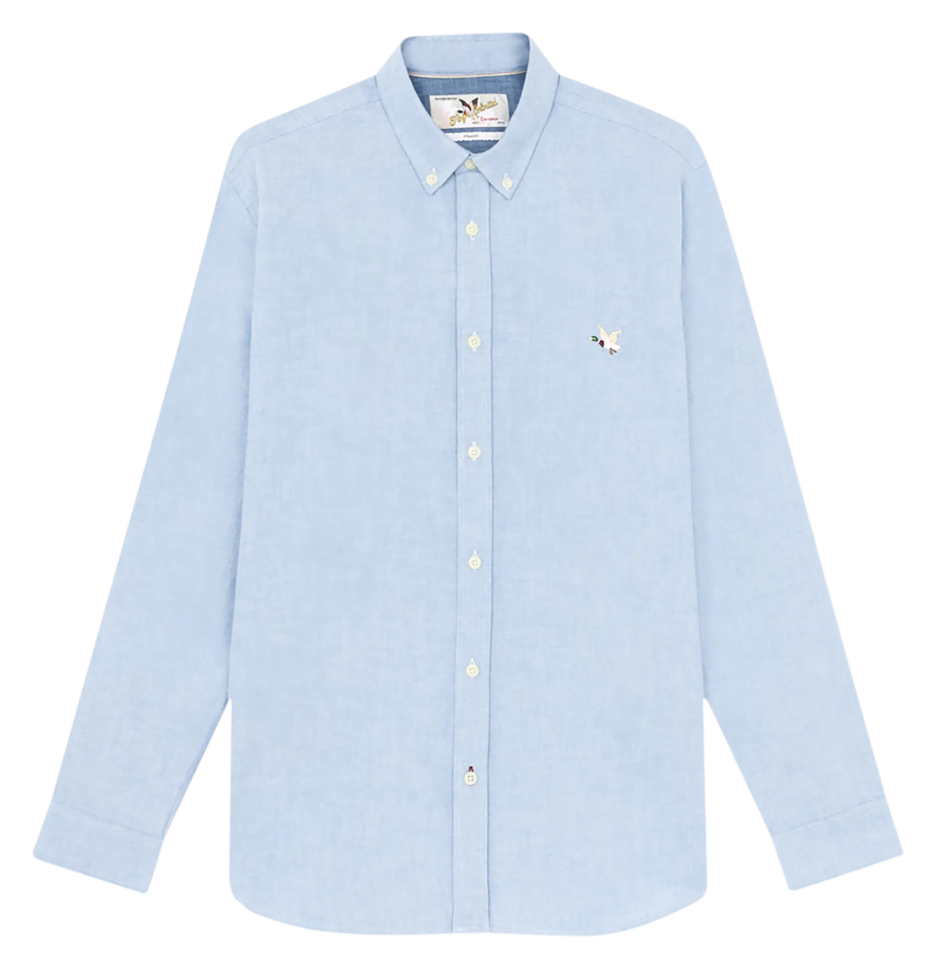 OXFORD 2 TOGS - Camisa recta de algodón con cuello clásico en azul