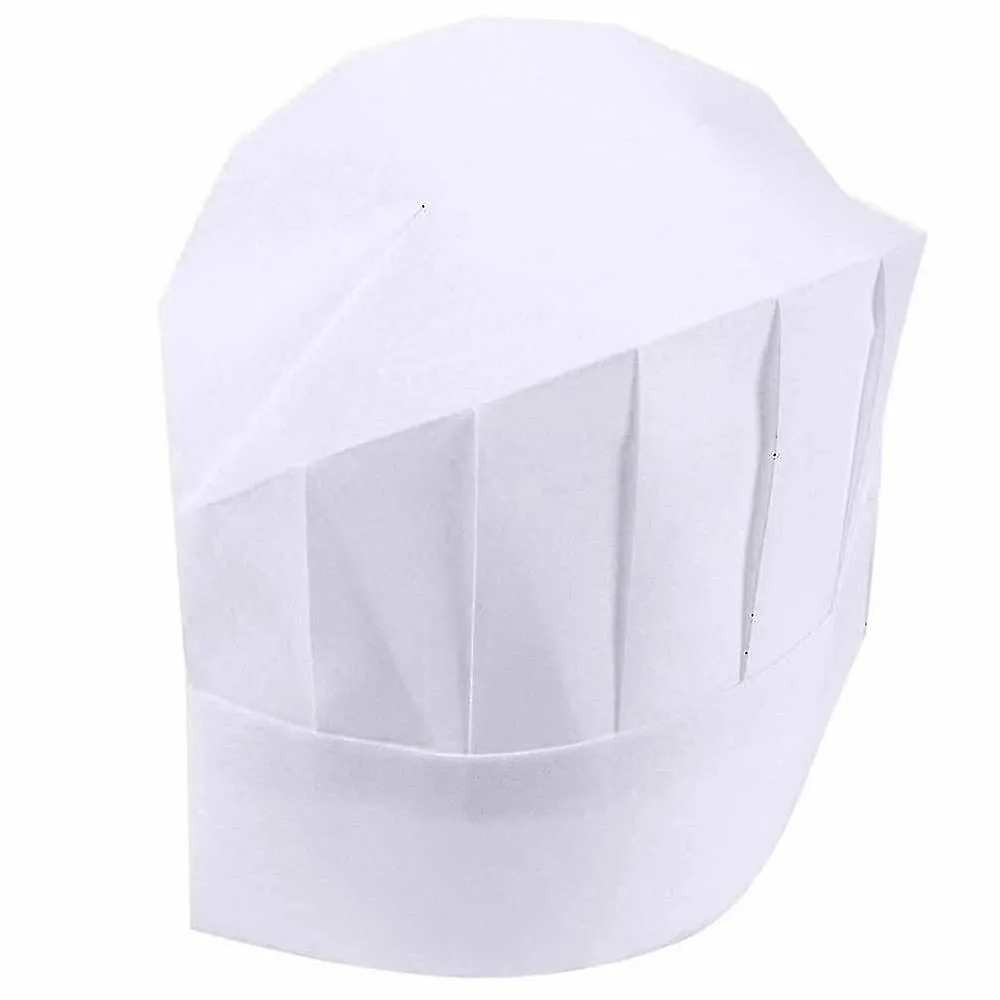 Pack de 20 Sombreros de Chef Desechables Blancos 23cmPracticidad