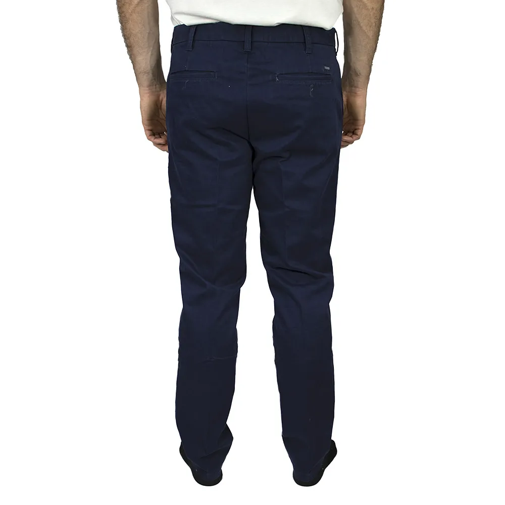 Pantalon casual unicolor corte recto