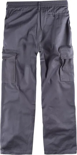 Pantalón con cintura elástica 100% Algodón Gris