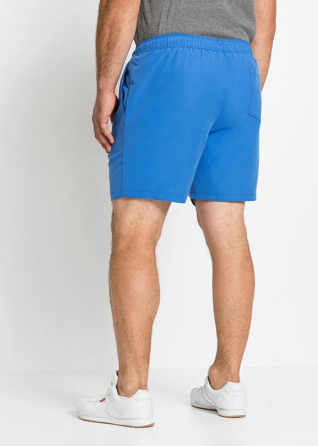 Pantalón corto playero de poliéster reciclado Azul glaciar estampado