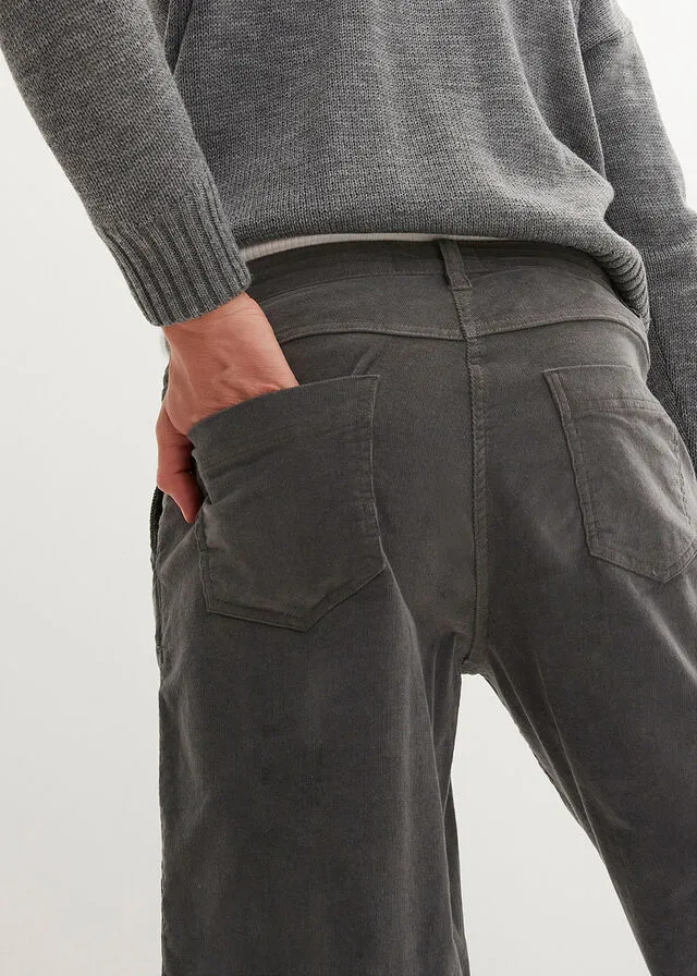 Pantalón de pana Gris oscuro