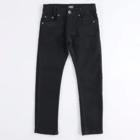 Pantalón largo de niño negro slim fit de iDO