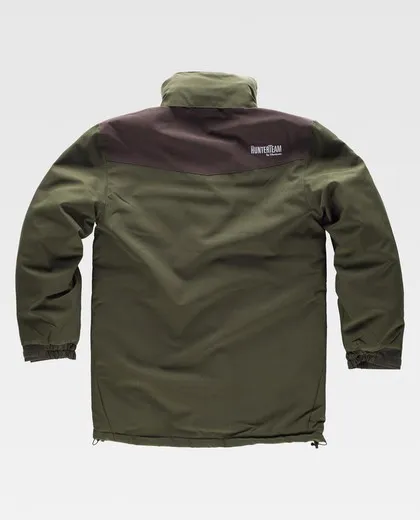 Parka combinada con capucha Verde Caza/Marron