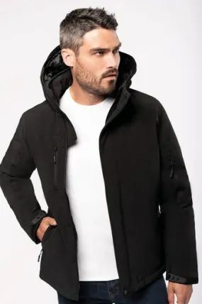 Parka Softshell acolchada con capucha hombre