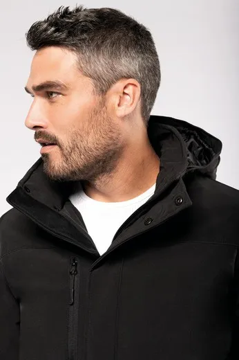 Parka Softshell acolchada con capucha hombre