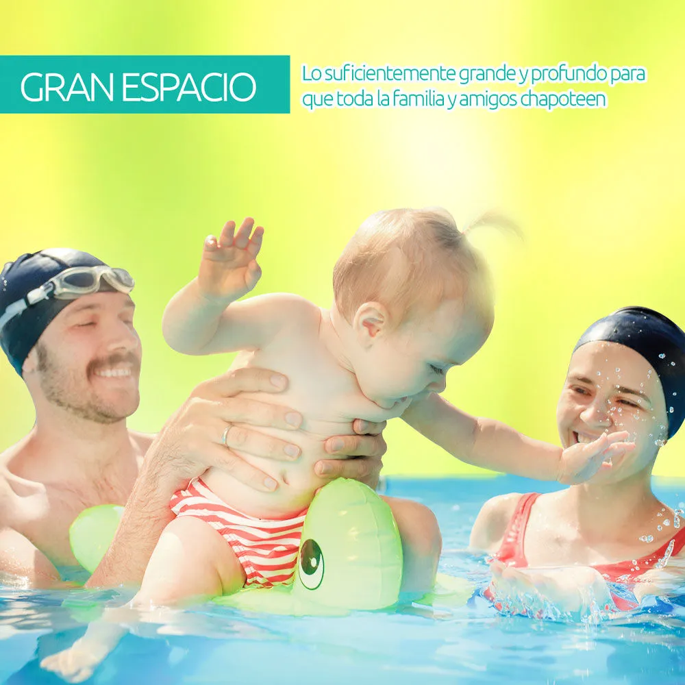 Piscina Inflable Glow Up Rectangular 350 Litros