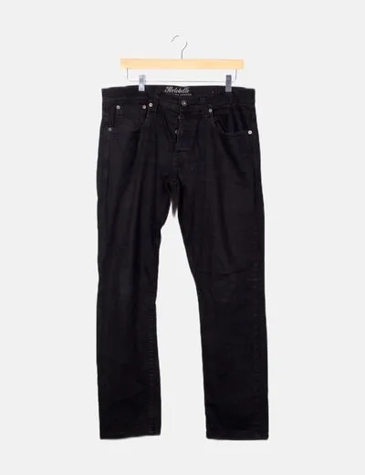 Portobello Jeans denim negro slim fit