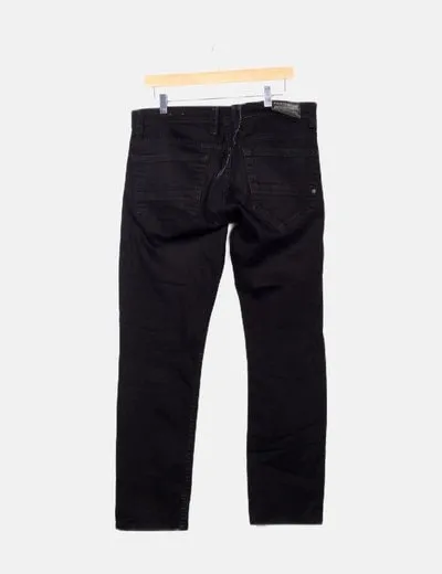 Portobello Jeans denim negro slim fit