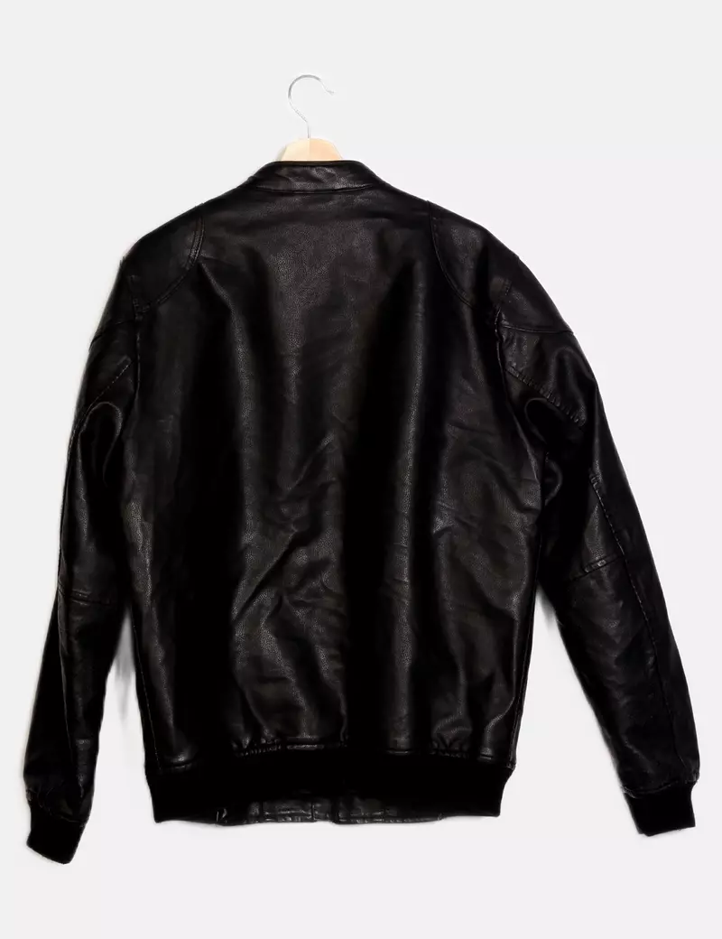 Pull&Bear Chaqueta biker Polipiel