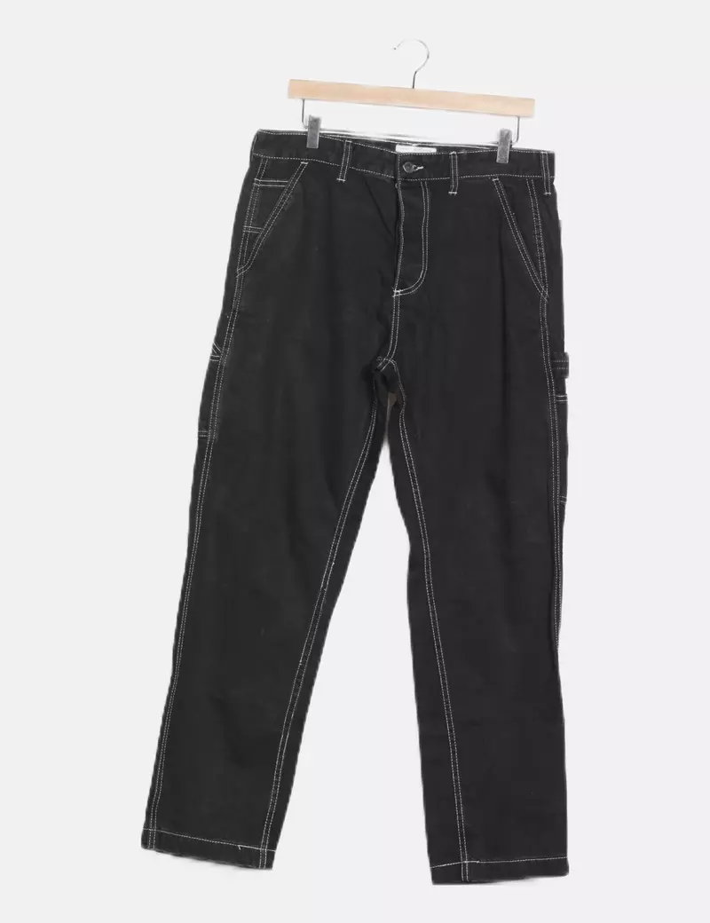 Pull&Bear Jeans denim cargo negro