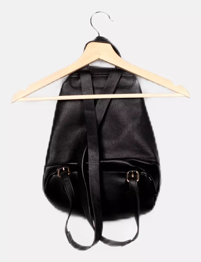 Pull&Bear Mochila negra básica