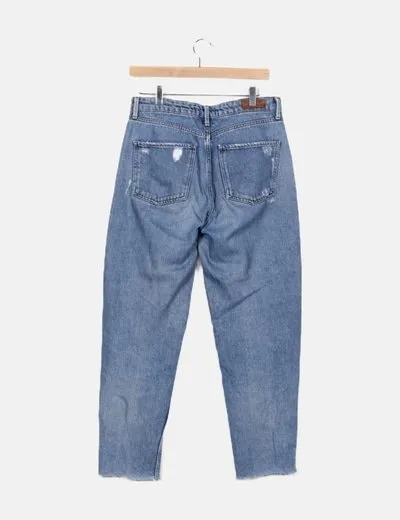 Pull&Bear Pantalón vaquero alto