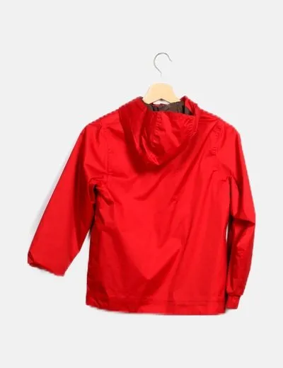 Quechua Chaqueta roja impermeable básica