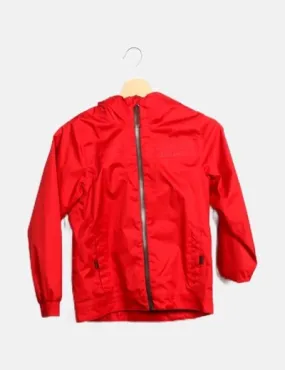 Quechua Chaqueta roja impermeable básica