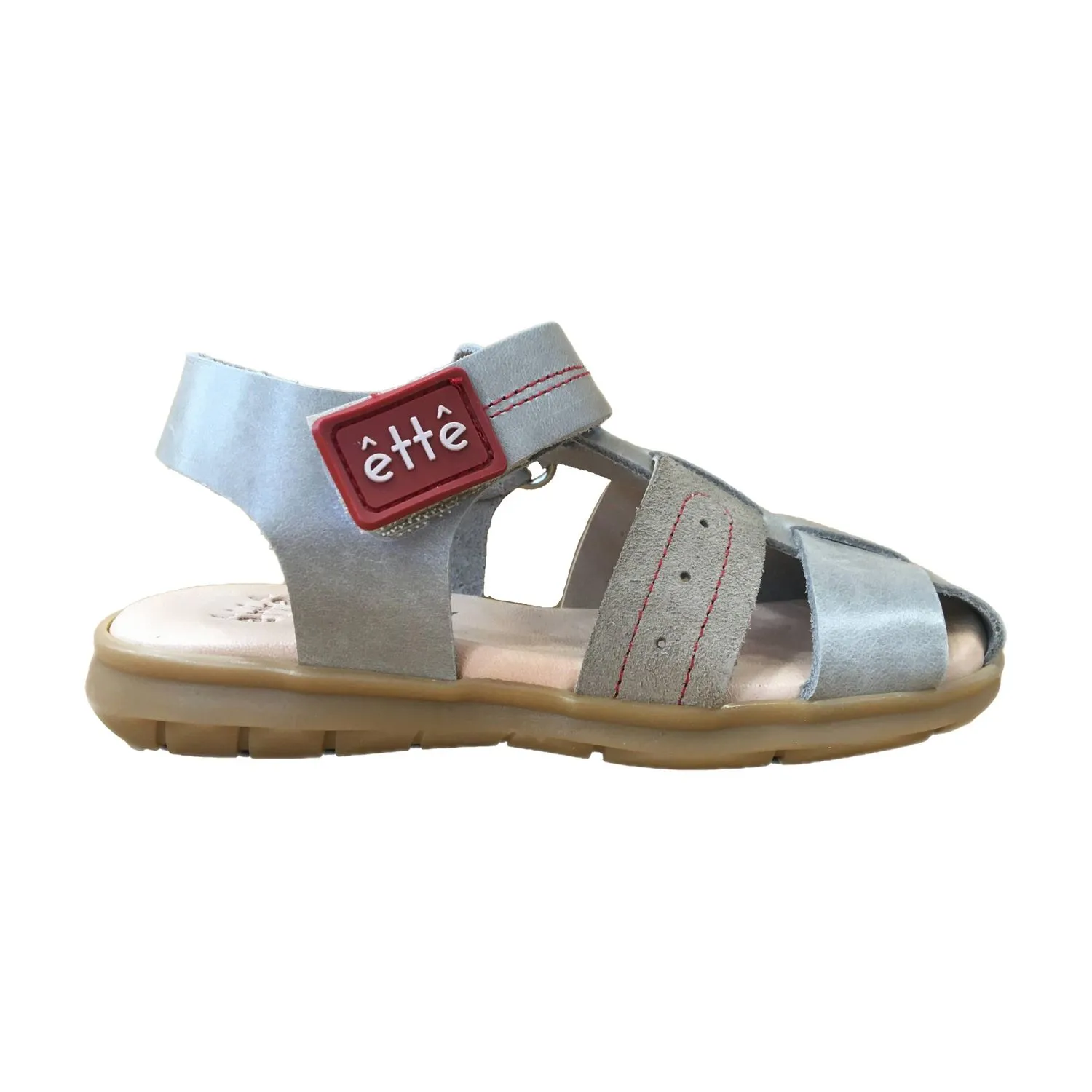 Sandalias De Piel Gris De Niño Coquette 26309-25 (tallas De 25 A 35)