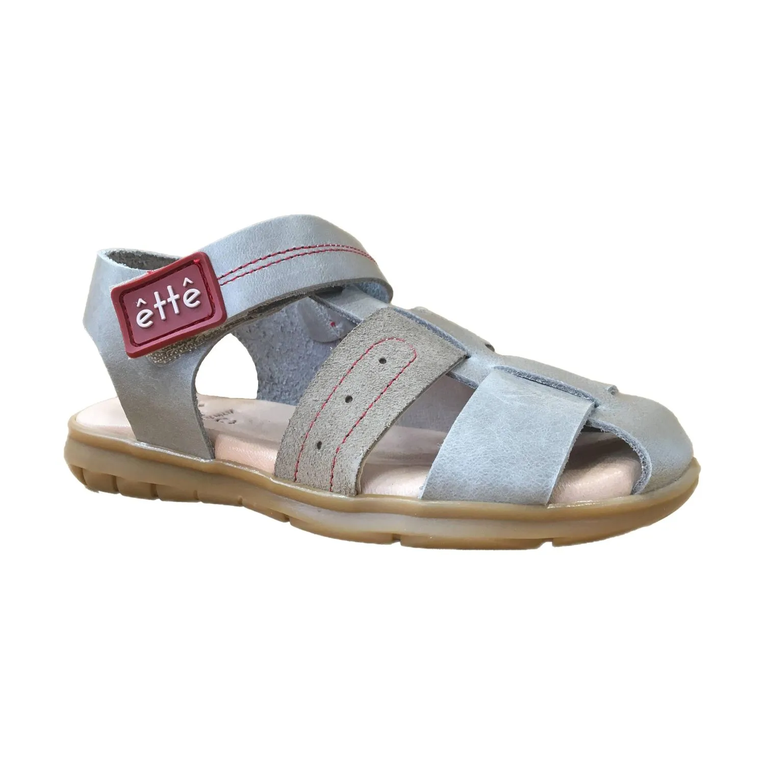 Sandalias De Piel Gris De Niño Coquette 26309-25 (tallas De 25 A 35)